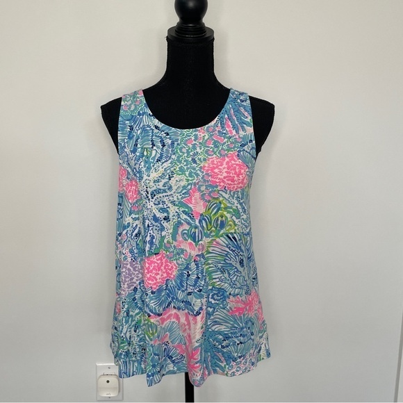 Lilly Pulitzer Floral Multi Color Tank Top - Picture 1 of 4